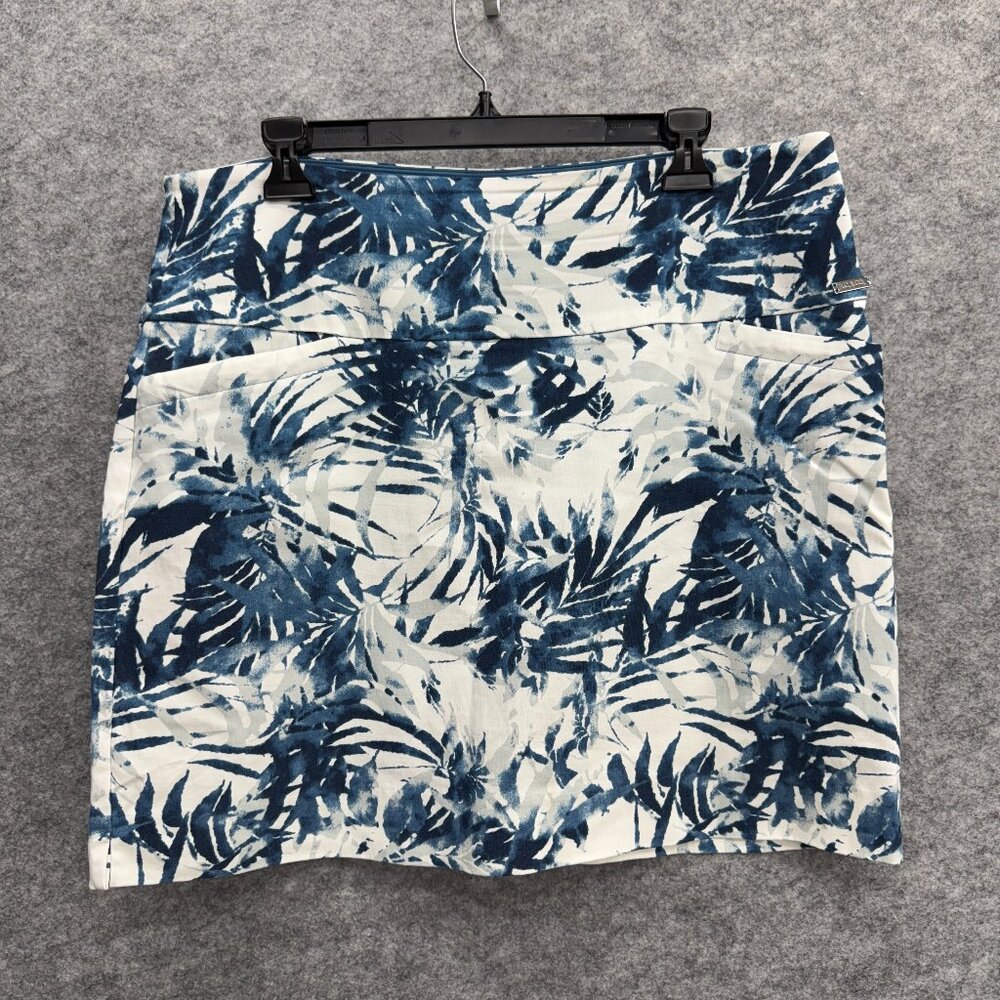 S. C. & Co. Women's Activewear Pull On Skort Golf Tennis Blue White, Size XL